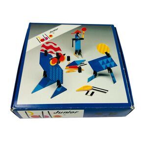 Pablo Junior 3D Design Building Game Vintage 80s Made in Germany 40 Pieces Lot A